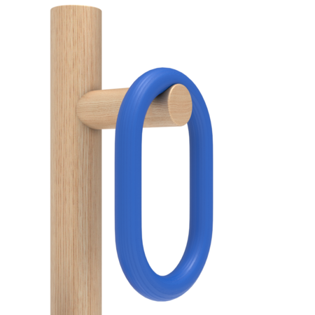 Harto Coat Rack Fernand - Garderobenständer - Natural Oak - Blue tinted oak