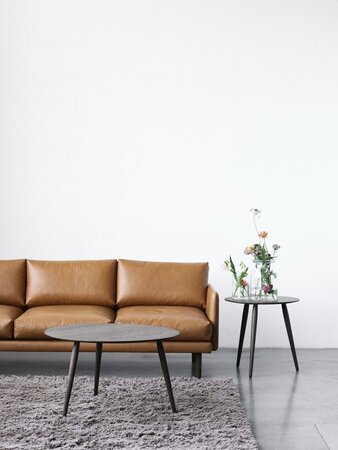 Bruunmunch EMO 3 Seater in Dakar Aniline Leather - Sofa: Cognac
