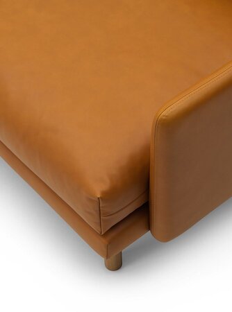 Bruunmunch EMO 3 Seater in Dakar Aniline Leather - Sofa: Cognac