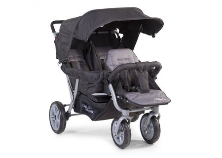 Childhome Drilling Sportwagen + Regenschutz, Sonnenschutz - anthrazit