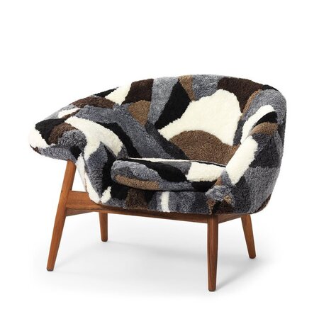 Warm Nordic Fried Egg Lounge chair - Patchwork