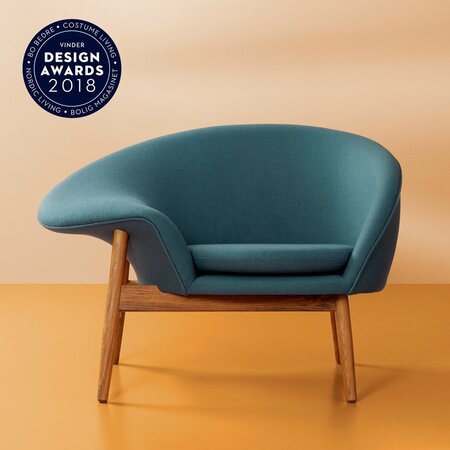 Warm Nordic Fried Egg Lounge chair - Petrol