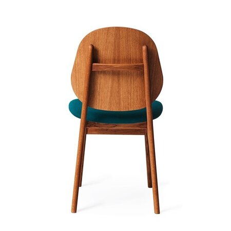 Warm Nordic Noble Chair with Teak Oiled Oak - Dark turqouise