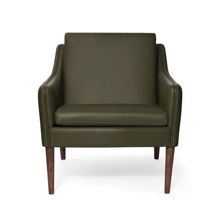 Warm Nordic Mr. Olsen Lounge chair - Pickle green leather