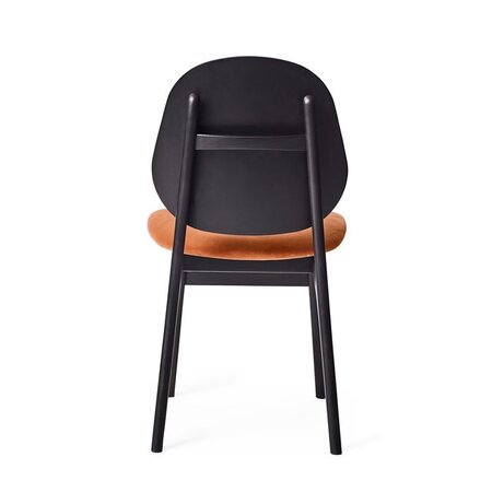 Warm Nordic Noble Chair with Black Lacquer Beech - Rusty Rose