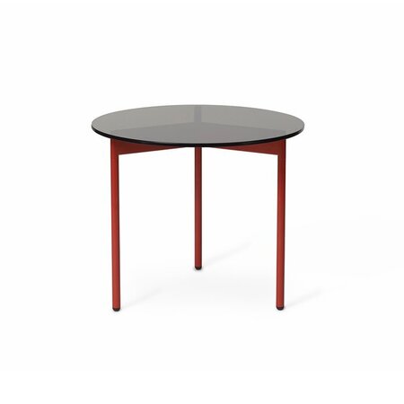 Warm Nordic From Above Table Ø52 - Smoke/Rusty red