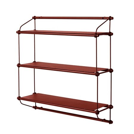 Warm Nordic Parade Shelving unit, 3 shelves - Oxide red