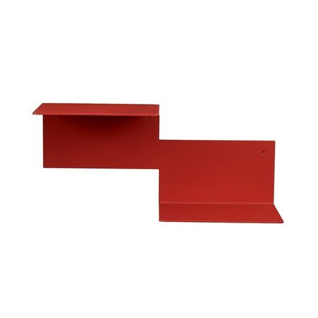 Warm Nordic Repeat Shelf Left Unit - Rusty red