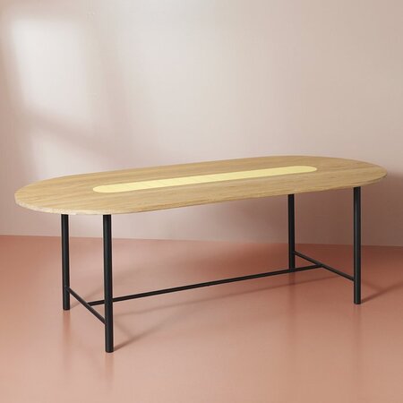 Warm Nordic Be My Guest Dining table 200cm - Butter yellow