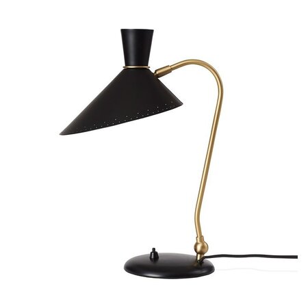 Warm Nordic Bloom Table Lamp - Black noir
