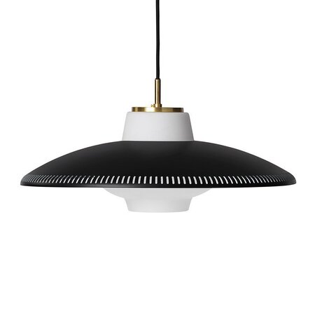 Warm Nordic Opal Shade Pendant - Black noir