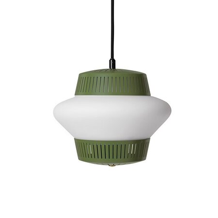 Warm Nordic Opal Arch Pendant - Pine green