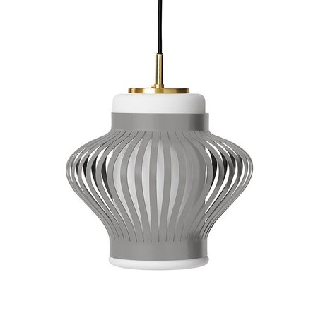Warm Nordic Opal Lamella Pendant - Sky grey