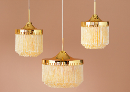 Warm Nordic Fringe Pendant 30 cm 