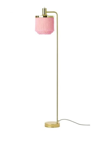 Warm Nordic Fringe Floor Lamp - Stehleuchte - Blassrosa
