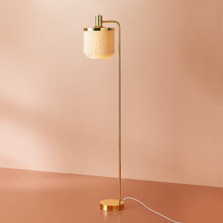 Warm Nordic Fringe Floor Lamp - Stehleuchte - Cremeweiß