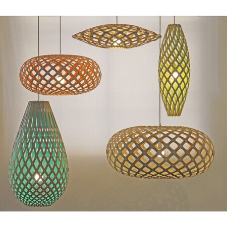 David Trubridge Koura Pendelleuchte Ø 55 cm- zweifarbig