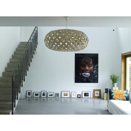 David Trubridge Kina Pendelleuchte Ø 80 cm - zweifarbig