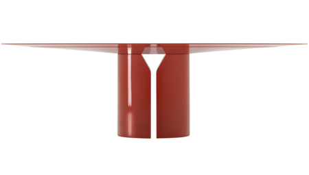 MDF Italia NVL Table - Esstisch rund - Rot matt lackiert - ⌀180cm