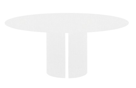 MDF Italia NVL Table - Esstisch rund - Weiss matt lackiert - ⌀180cm
