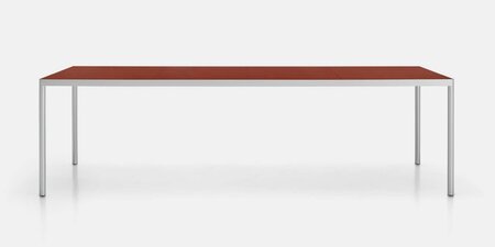 MDF Italia Offset Indoor - Esstisch - 240 x 90 cm - Schwarzrot - Aluminium 