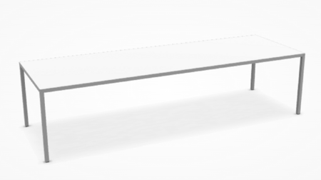 MDF Italia Tense Dining Table - Esstisch - Cristalplant Weiss matt 300 x 100 cm