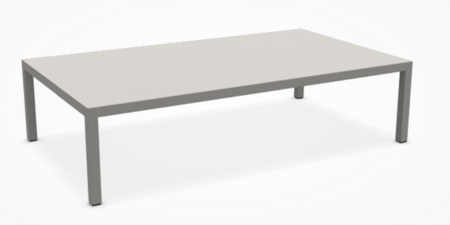 MDF Italia Tense Material - Couchtisch - Kunststein Weiss Calce-140 x 80 cm-35cm