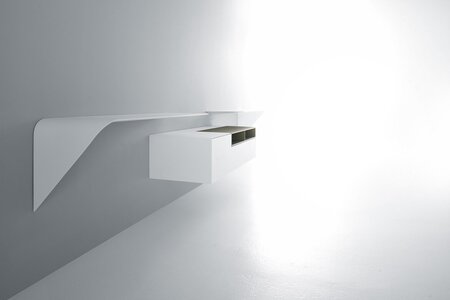 MDF Italia Mamba Light - Wandregal - Cristalplant weiss matt