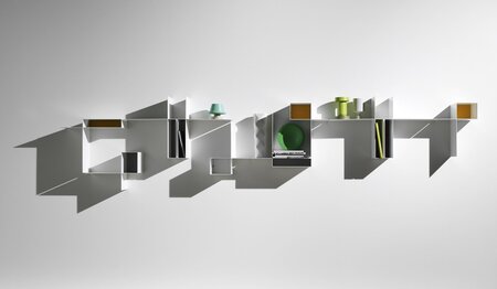 MDF Italia Randomissimo - Wandregal - Modul A - Modul B - links - Rechts - Weiss Matt Lackiert