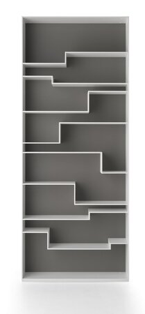 MDF Italia Melody - Wandregal - Mittelgrau Matt Lackiert