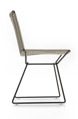 MDF Italia Neil Twist Chair - Stuhl - Ecru - Bleischwarz Matt Lackiert