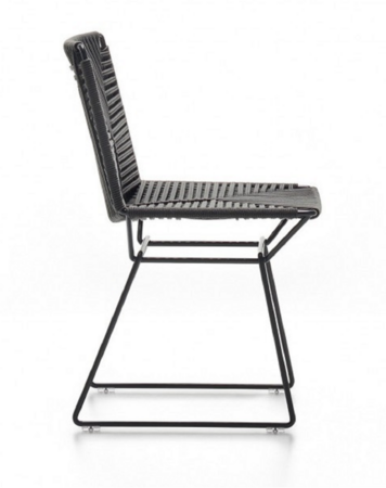 MDF Italia Neil Twist Chair - Stuhl - Anthrazit - Bleischwarz Matt Lackiert