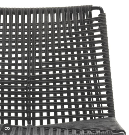 MDF Italia Neil Twist Stool - Barhocker - Sitz Anthrazit