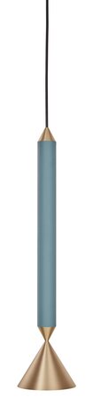 Pholc Apollo 39 - Pendelleuchte - Deep sea, Brass