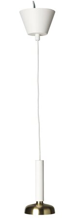 Pholc Blend 9 - Pendelleuchte - Traffic white, Brass