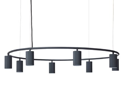 Pholc Donna Circle - Pendelleuchte - Black ink - 60 cm