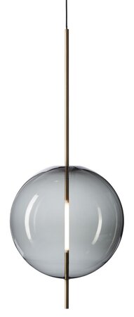 Pholc Kandinsky - Pendelleuchte - Smoked grey, Brass - 45 cm