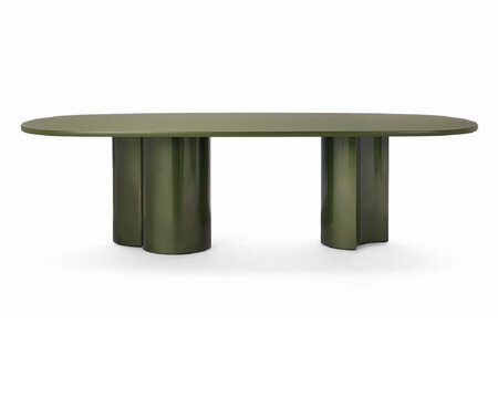 Zanotta Bol - Tisch - Algen metallic / Algen matt - H74 x D160