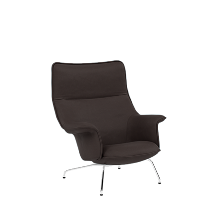 Muuto Doze Lounge Chair - Easy Leather Root/Chrome
