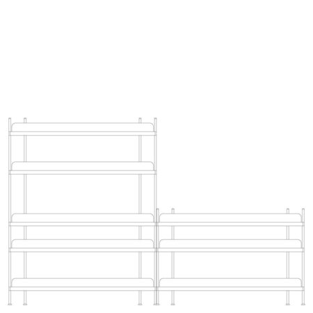 Muuto Compile Shelving System - Configuration 7