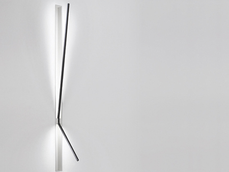 Icone Minitallux Spillo 2.40 Wand- oder Deckenleuchte, 40 cm Arm & 20 cm Arm