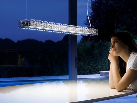 Icone Minitallux Net-S Pendelleuchte Gerade Form