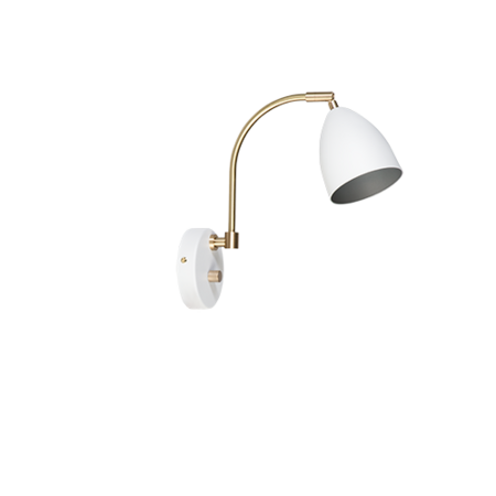 Belid Deluxe Wall Lamp H283 - White/Brass