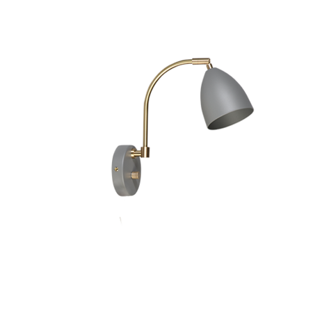 Belid Deluxe Wall Lamp H283 - Warm Gray/Brass