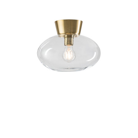 Belid Bullo Ceiling Ø270 H212 - Clear Glass/Oxide