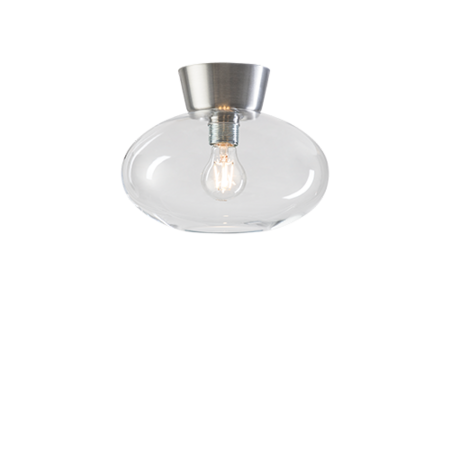 Belid Bullo Ceiling Ø270 H212 - Clear Glass/Aluminium