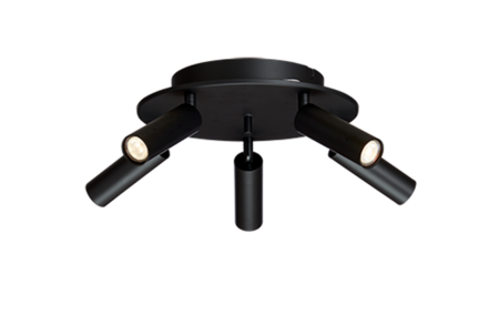 Belid Cato Slim 5 Rund Spotlight - Matte Black