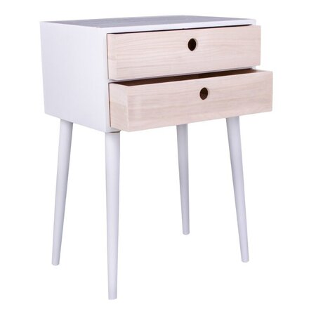 House N Rimini Bedside Table - Natural / White