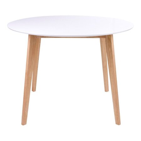 House N Vojens Dining Table ø105 cm - White / Natural