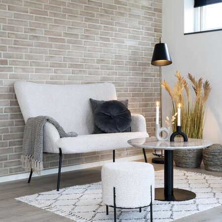 House N Glasgow Sofa - Artificial Lamb Skin